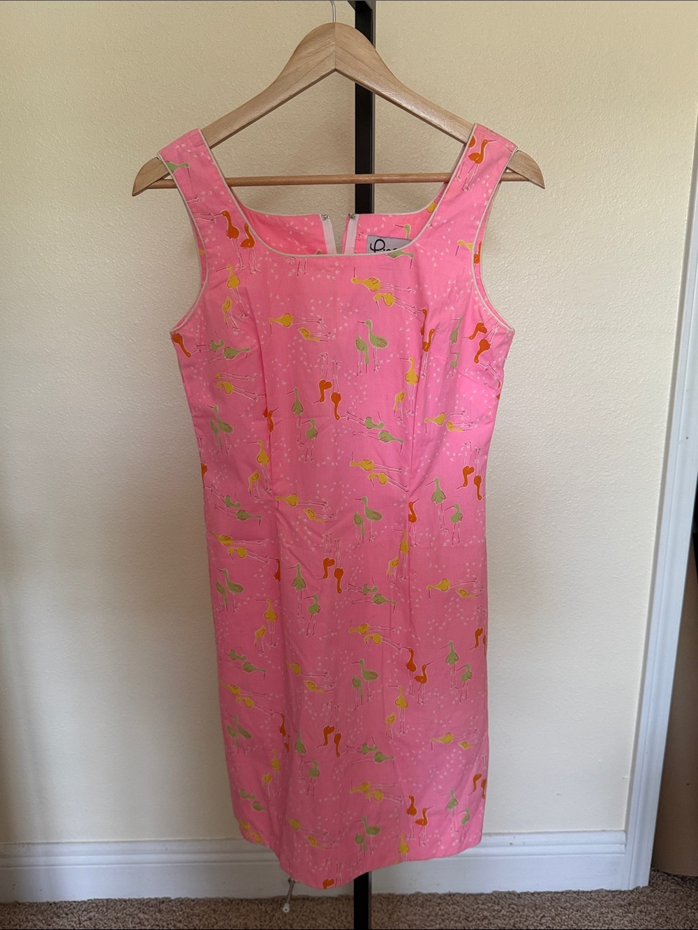 Lilly Pulitzer 💗Pink Sleeveless Shift Dress with  Colorful Floral Print